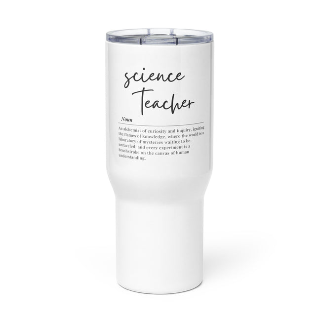 Science Teacher Travel Mug with a Handle: Fueling Curiosity, Igniting Passion