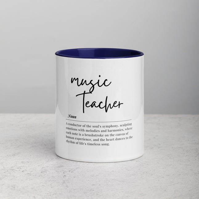 Music Teacher Mug with Color Inside: Harmonious Appreciation