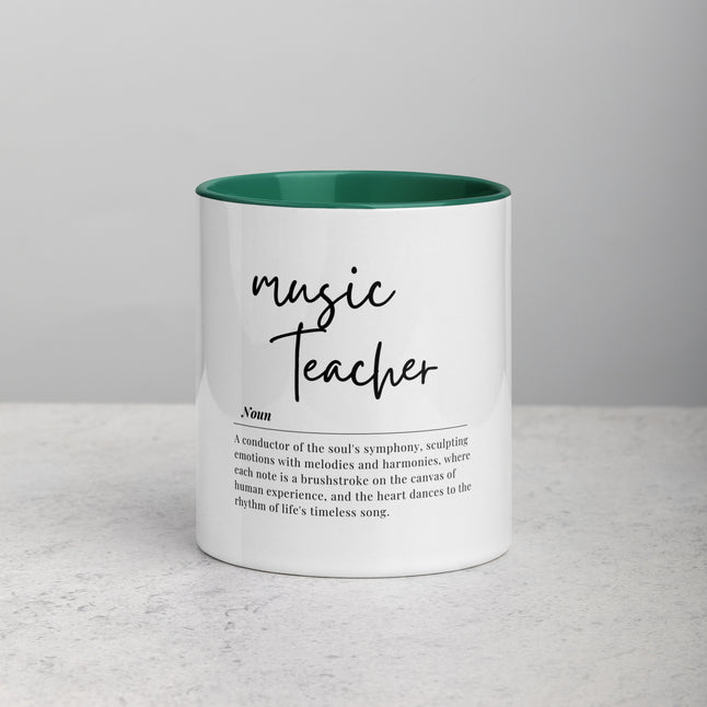 Music Teacher Mug with Color Inside: Harmonious Appreciation
